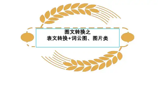 2025届高考语文复习：表文转换、词云图课件
