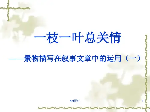 运用景物描写_烘托人物心情  ppt课件