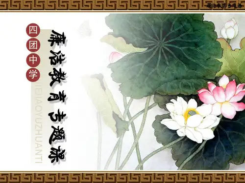 廉洁教育 主题班会 23张幻灯片