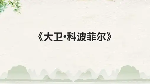《大卫 科波菲尔》课件