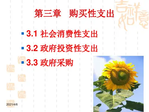 第三章-购买性支出