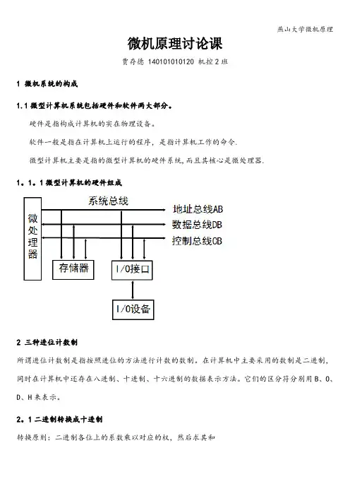 燕山大学微机原理