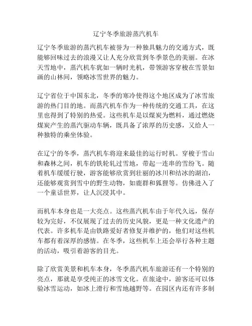辽宁冬季旅游蒸汽机车