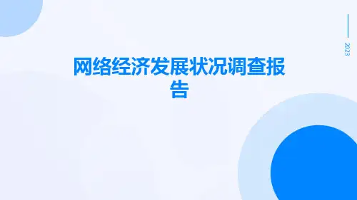 网络经济发展状况调查报告