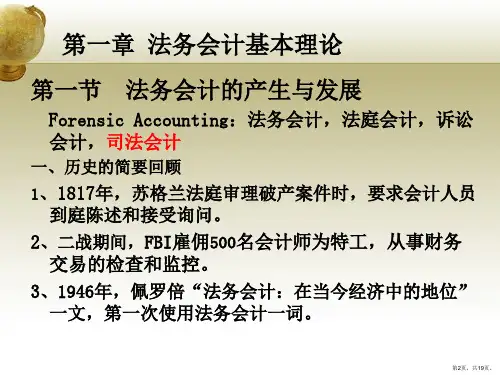 法务会计概述课件