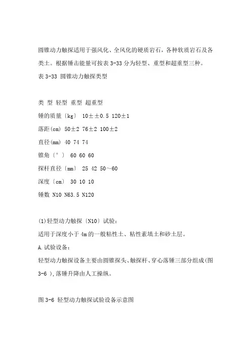 重型动力触探试验方式