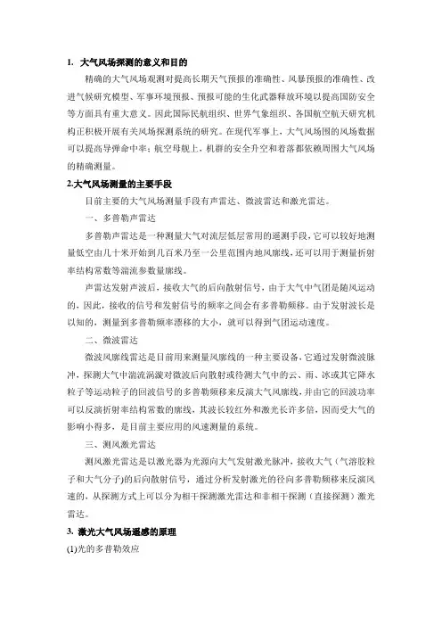 激光测风雷达