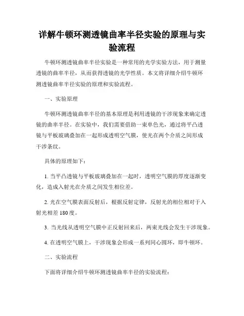 详解牛顿环测透镜曲率半径实验的原理与实验流程