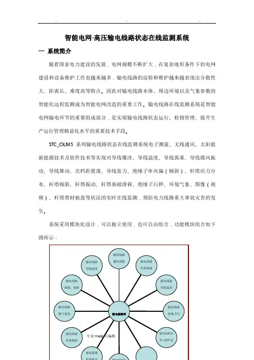 智能电网输电线路状态在线监测系统方案