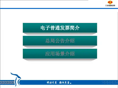增值税电子普通发票介绍专题培训课件