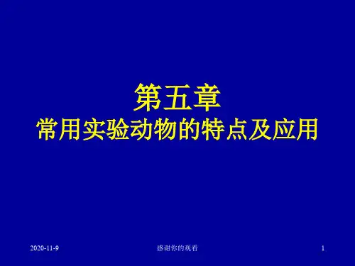 第五章常用实验动物的特点及应用.ppt