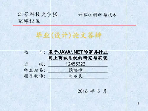 网上商城系统毕业答辩PPT课件