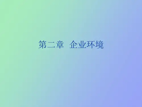 企业管理企业环境