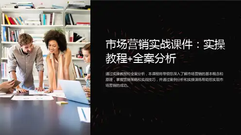 《市场营销实战课件：实操教程+全案分析》