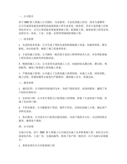 西宁sddc桩工程施工公司