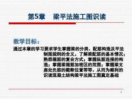 第五章梁平法施工图识读