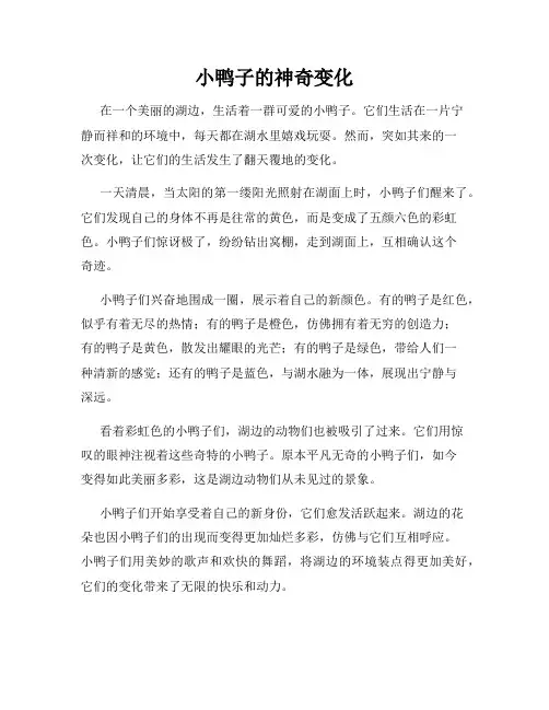 小鸭子的神奇变化