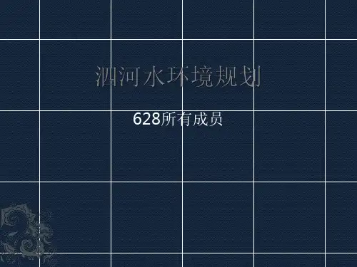 泗河水环境规划.ppt