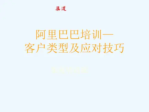 客户类型及应对技巧阿里巴巴alibaba培训