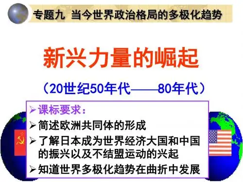 人民版高中历史必修一《题九 当今世界政治格局的多极化趋势  二 新兴力量的崛起》优质课课件_2