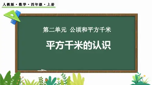 人教版四年级数学上册《平方千米的认识》公顷和平方千米 教学课件20