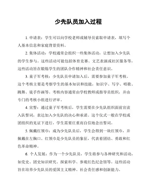少先队员加入过程