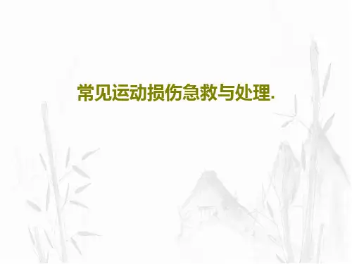 常见运动损伤急救与处理.65页PPT