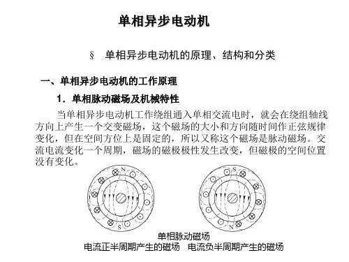 单相异步电动机的原理、结构和分类