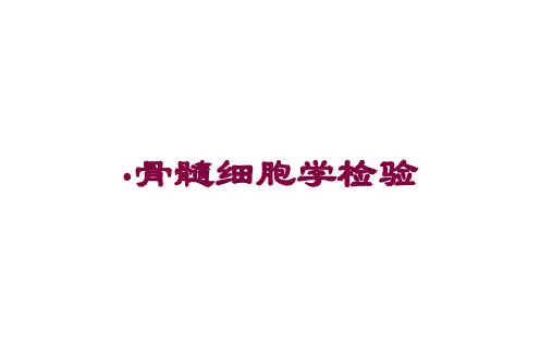 骨髓细胞学检验培训课件