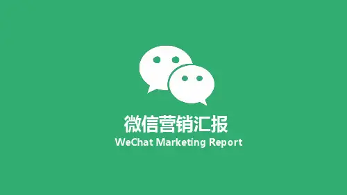 微信营销汇报模板(ppt共22张)
