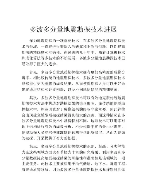 多波多分量地震勘探技术进展