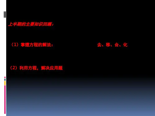 小学数学一元一次方程解法
