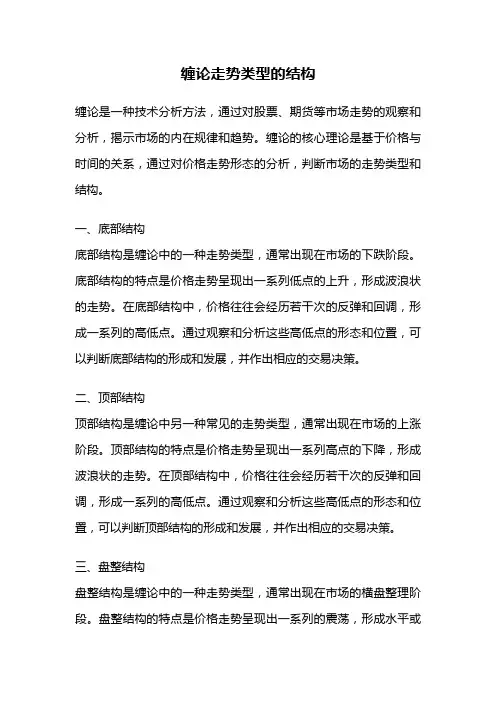 缠论走势类型的结构