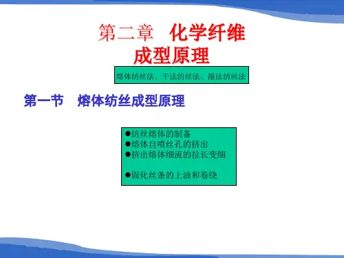 第2章化学纤维成型原理精品PPT课件