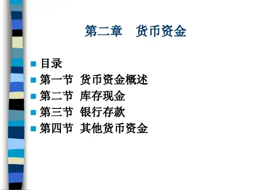 货币资金概述(ppt 74页)