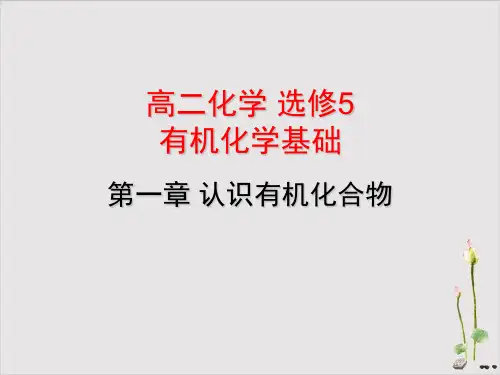 烯烃、炔烃及苯的同系物的命名课件高中化学选修