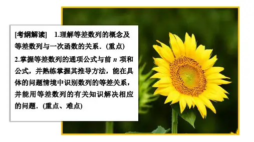 2020年高考理科数学一轮复习：第5章  第2讲 等差数列及其前n项和
