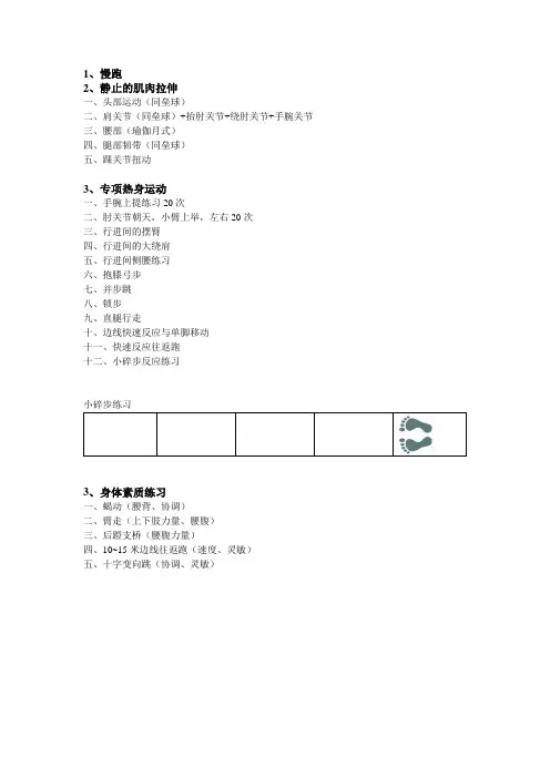 网球身体素质训练方法