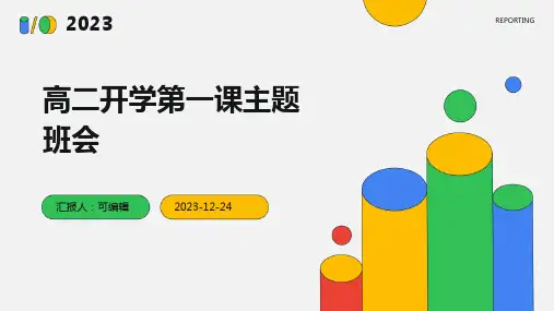 《高二开学第一课》主题班会PPT课件