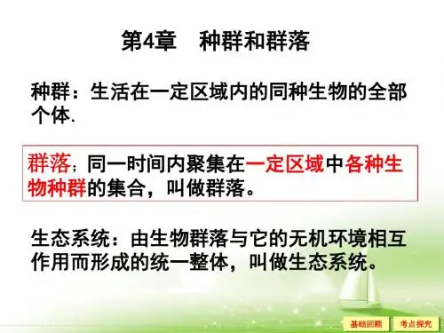 种群的特征和种群数量变化复习课件