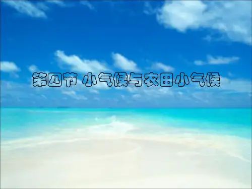 Q第四节 小气候与农田小气候1