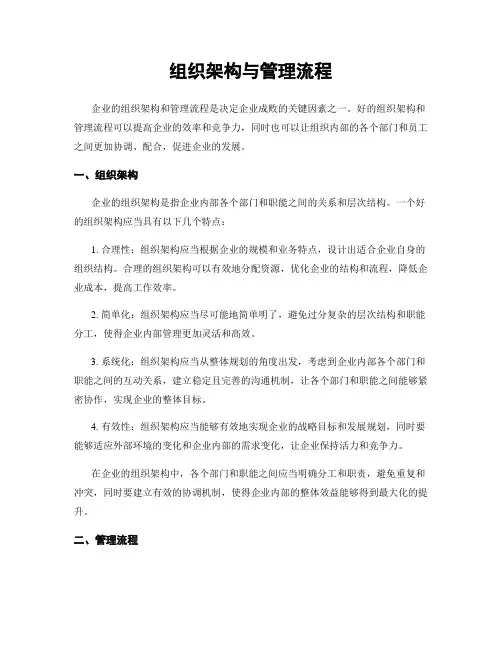 组织架构与管理流程