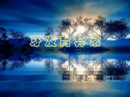 牙发育异常PPT课件