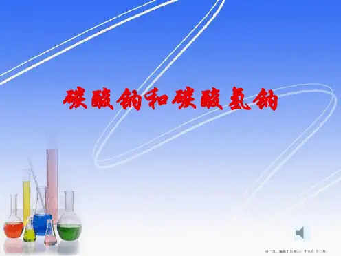 碳酸钠和碳酸氢钠(精品课件)