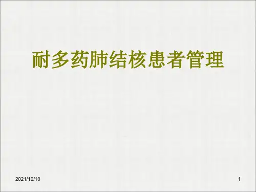 耐多药肺结核患者管理