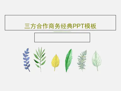 三方合作商务经典PPT模板共22页文档