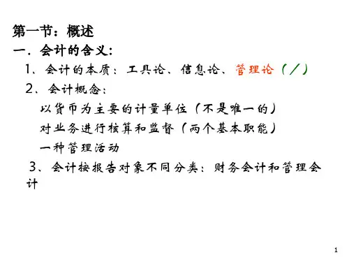 会计的含义