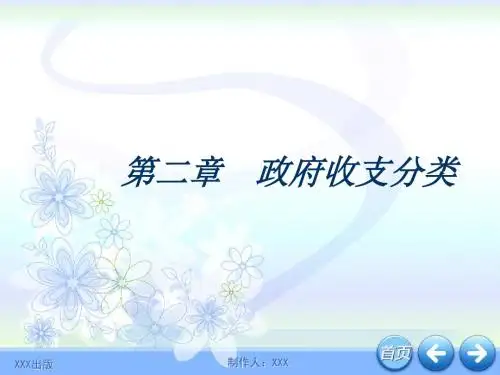 预算会计实务 第二章 政府收支分类