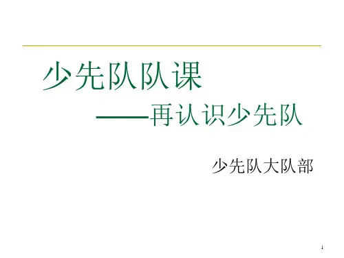 《少先队队课》课件