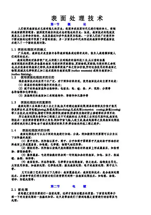 表面处理技术
